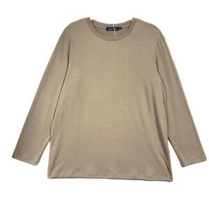 NEW Trendy Queen Basic Long Sleeve Sz M Tan